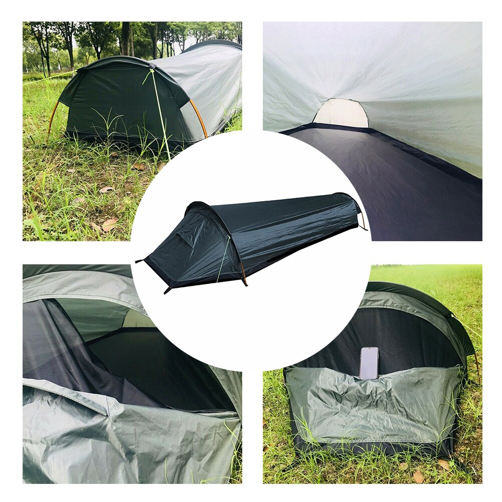 Cheap Goat Tents Portable Adults Fishing Bivvy Sack Sleeping Bag Waterproof Camping Tent Travel Backpacking Ultralight Thermal Single Person   